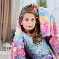 Manta Mágica Infantil Que Brilha No Escuro – Unicórnio E Estrelas, Macia E Aconchegante – 1,5m X 1,2m - 6