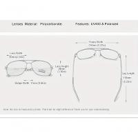 Óculos De Sol Polarizados Estilo Piloto Kingseven K738 Branco Dourado - 3