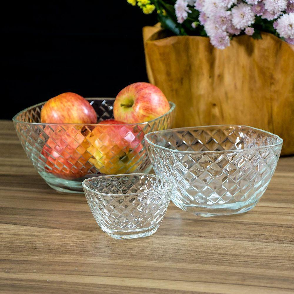 Saladeira 10X20X20Cm 2L Vidro Transp - 4