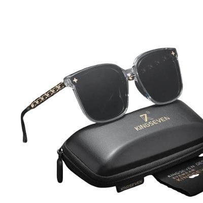 Óculos De Sol De Armação Grande Olho De Gato Condução 2302 Uv400 Cinza