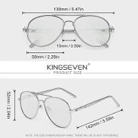 Óculos Clássico Piloto De Sol Polarizados Uv400 Grande Luxo Retro Marrom - 2