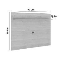 Painel Suspenso Tv 32 Polegadas Sirius Prateleira Patrimar Branco - 4