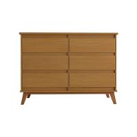 Cômoda Para Quarto Luxo Londres Com 6 Gavetas - Nature - 3