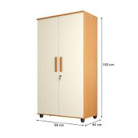 Armario Multiuso Ouro Amplo E Resistente Ideal Para Lavanderia Alimentos E Ultilidades Nature / Off