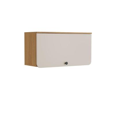 Armário Aéreo De Cozinha 80 Cm 1 Porta Serena Bertolini Lunar Grey/carvalho Xingu