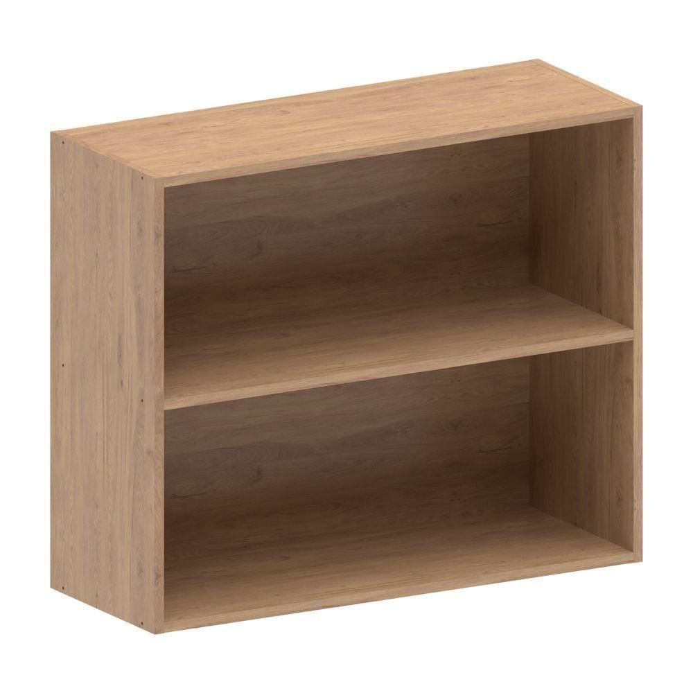 Armário Aéreo De Madeira 2 Portas Areia Urbana Bertolini Areia/carvalho - 3