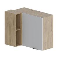 Armário Aéreo De Canto 1porta 2nichos Areia Urbana Bertolini Areia/carvalho - 1