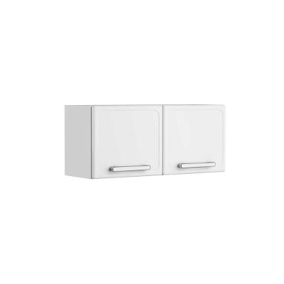 Armário Aéreo De Aço Com 2 Portas Branco Gourmet Bertolini Branco