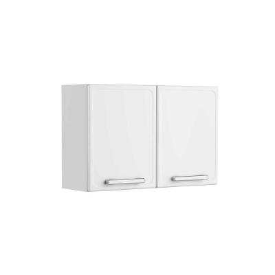Armário Aéreo Alto De Aço 2 Portas Branco Gourmet Bertolini Branco