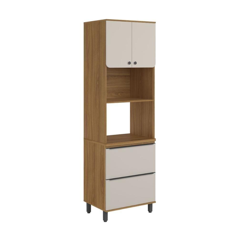 Torre Quente Para Cozinha 2 Fornos 2 Gav Serena Bertolini Lunar Grey/carvalho Xingu - 1