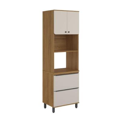 Torre Quente Para Cozinha 2 Fornos 2 Gav Serena Bertolini Lunar Grey/carvalho Xingu