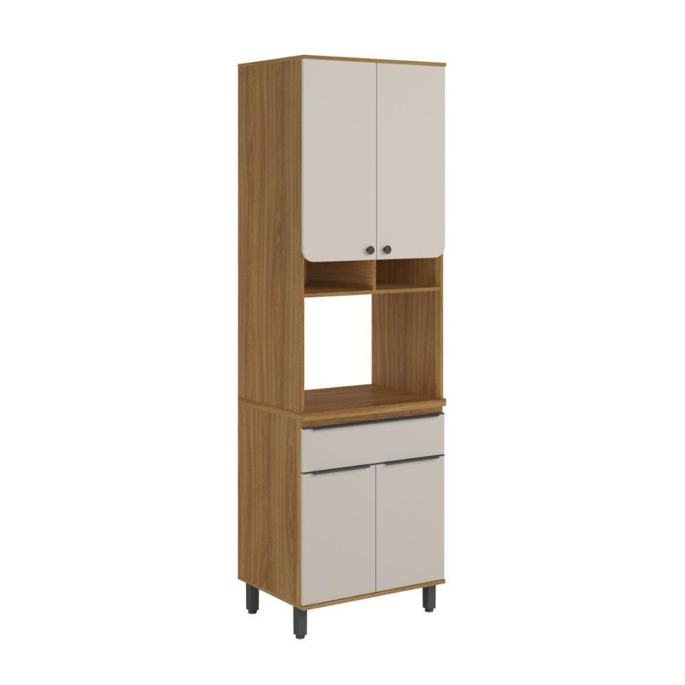 Torre Quente Cozinha 1 Forno 1 Gav 4 Ptas Serena Bertolini Lunar Grey/carvalho Xingu - 1