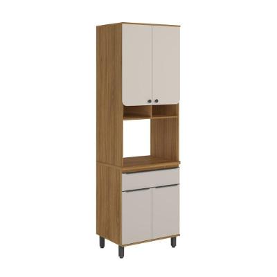 Torre Quente Cozinha 1 Forno 1 Gav 4 Ptas Serena Bertolini Lunar Grey/carvalho Xingu