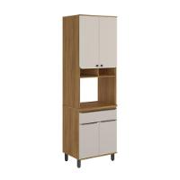 Torre Quente Cozinha 1 Forno 1 Gav 4 Ptas Serena Bertolini Lunar Grey/carvalho Xingu - 1