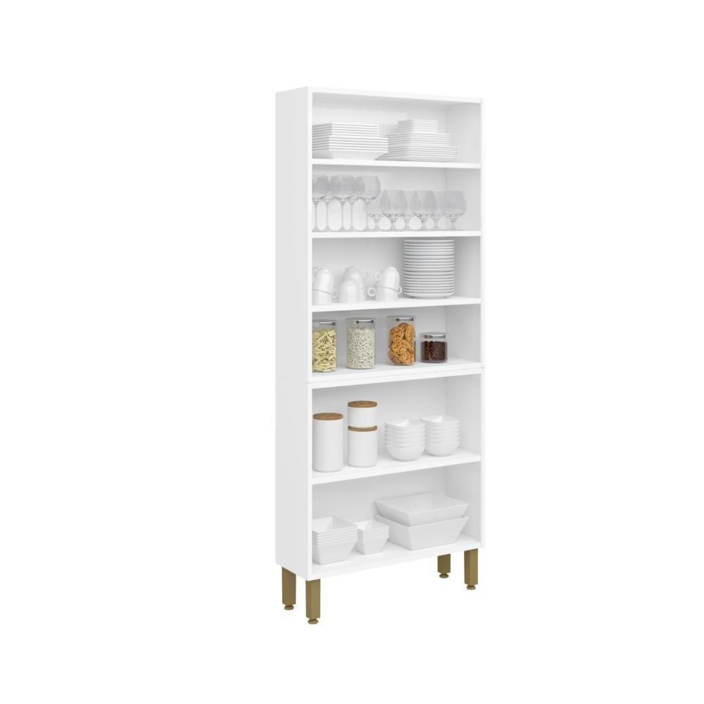 Paneleiro De Cozinha Em Aço 6 Portas Essência Bertolini Pecan - 2