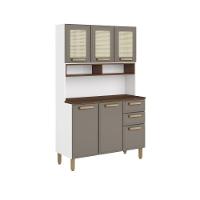 Kit Cozinha Em Aço 6 Portas 2 Gavetas Essência Bertolini Pecan/natural - 2