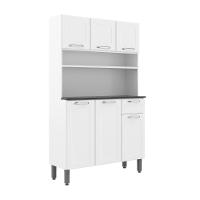 Cozinha De Aço Compacta 6 Portas 1 Gaveta Branco Bertolini Branco - 1