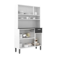 Cozinha De Aço Compacta 6 Portas 1 Gaveta Branco Bertolini Branco - 3