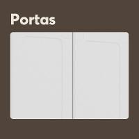 Cozinha De Aço Compacta 6 Portas 1 Gaveta Branco Bertolini Branco