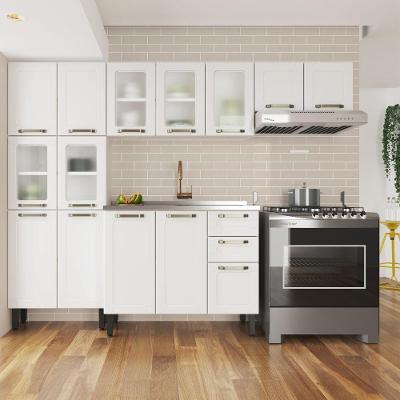 Cozinha Completa Aço Com Pia Branco Colors Bertolini Branco