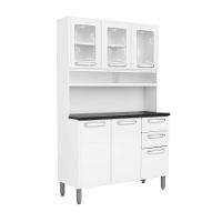 Cozinha Compacta Aço 6 Portas 2 Vid 2 Gav Branco Bertolini Branco - 2