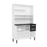 Cozinha Compacta 6 Ptas 2vid 2gav Pto Bco Evidence Bertolini Preto/branco