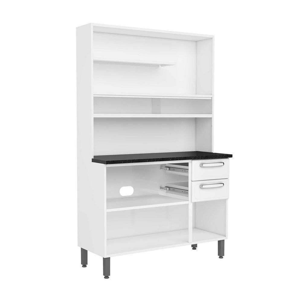 Cozinha Compacta Aço 6 Portas 2 Gav Bco Evidence Bertolini Branco - 4