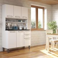 Cozinha Compacta Aço 6 Portas 2 Gav Bco Evidence Bertolini Branco - 1