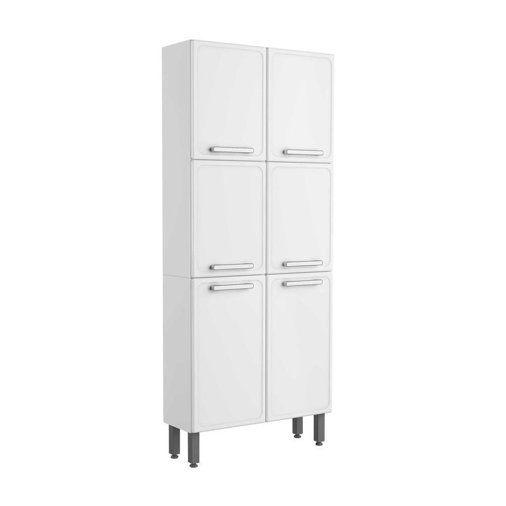 Armário Paneleiro De Aço 6 Portas Branco Gourmet Bertolini Branco - 1