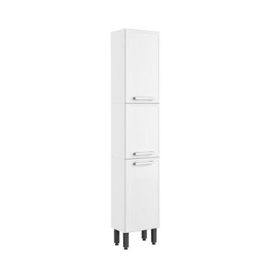 Armário Paneleiro Aço 3 Portas Alto Branco Gourmet Bertolini Branco