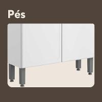 Armário De Aço 70cm 6 Portas Preto Branco Evidence Bertolini Branco/preto - 6