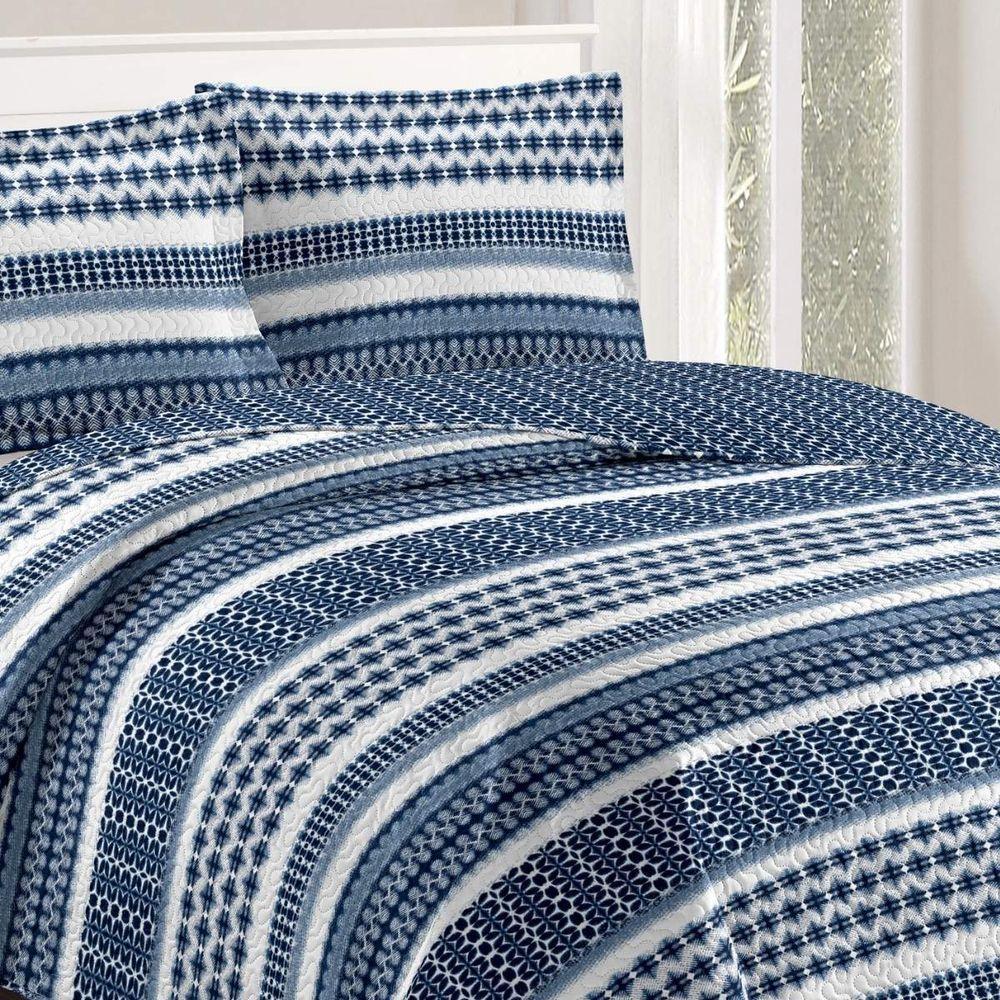 Kit Cobre Leito Queen + 2 Porta-travesseiros Patchwork Gales - 5 - 2