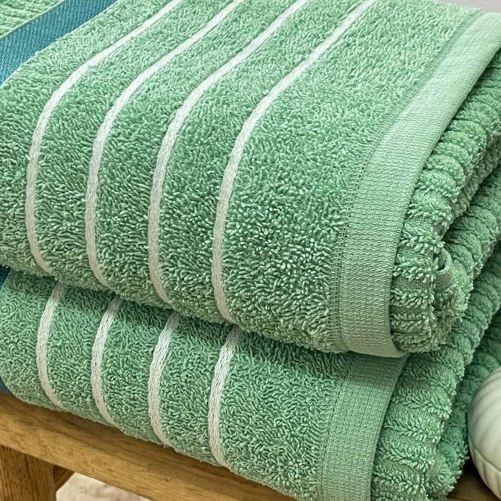 Toalha Banhão Fio Penteado Nancy 75x150 Verde - 3