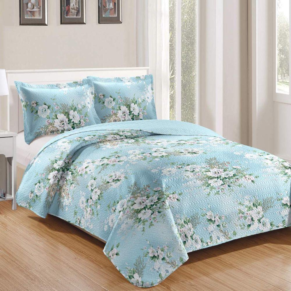 Kit Cobre Leito Queen + 2 Porta-travesseiros Patchwork Napoli - 5 - 1