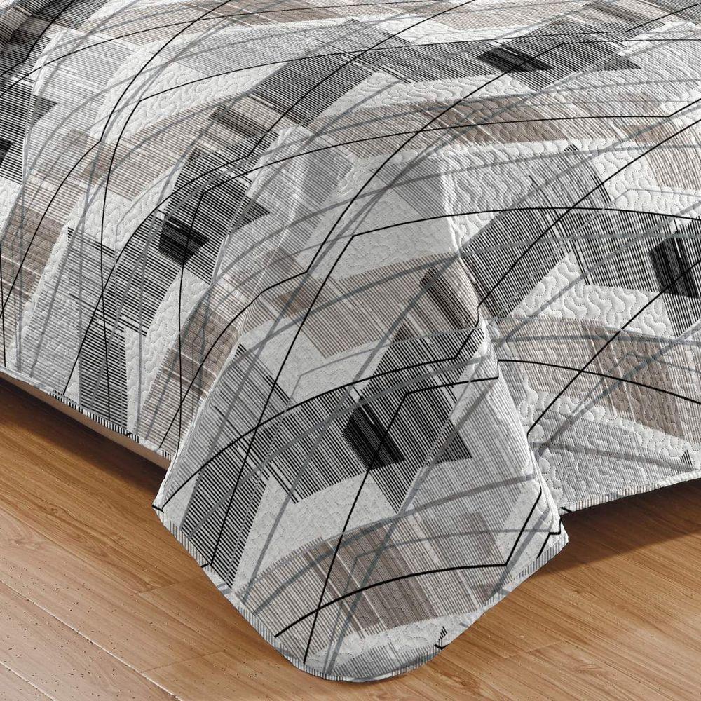 Kit Cobre Leito Casal + 2 Porta-travesseiros Patchwork Gales - 3 - 3