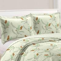 Kit Cobre Leito Solteiro + 1 Porta-travesseiro Patchwork Jasmine - Green - 2