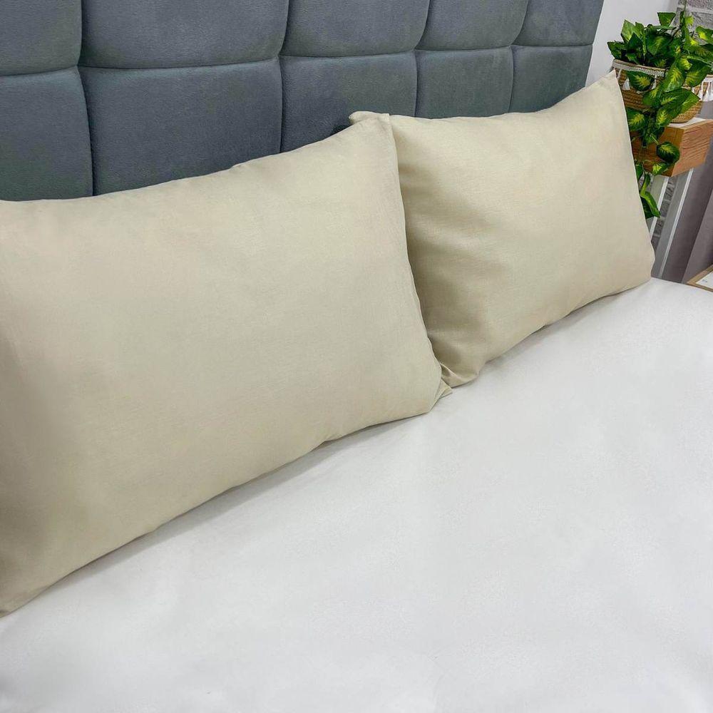 Fronha Lisa Cotton Supreme 150 Fios Bege - 1