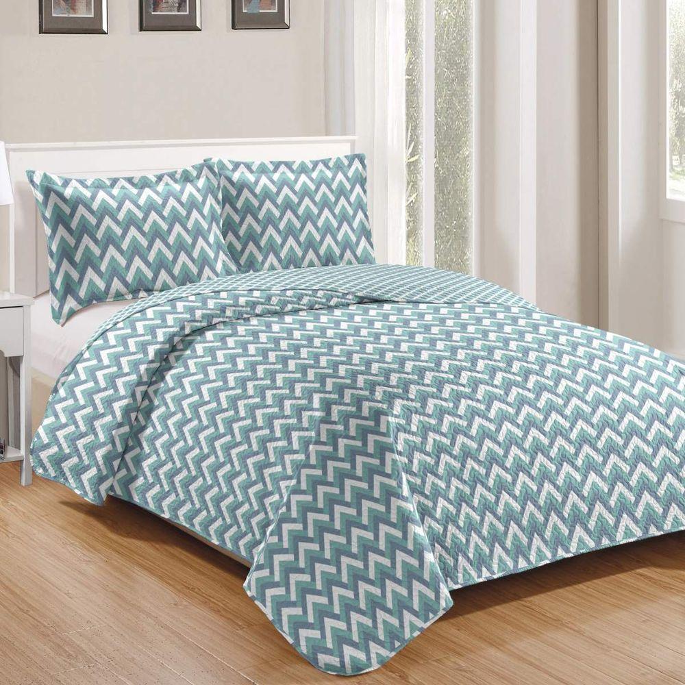 Kit Cobre Leito Casal + 2 Porta-travesseiros Patchwork Gales - 7 - 1