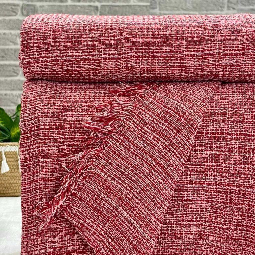 Manta Para Sofá Harmonia 170x 200 Vermelho Mescla - 1