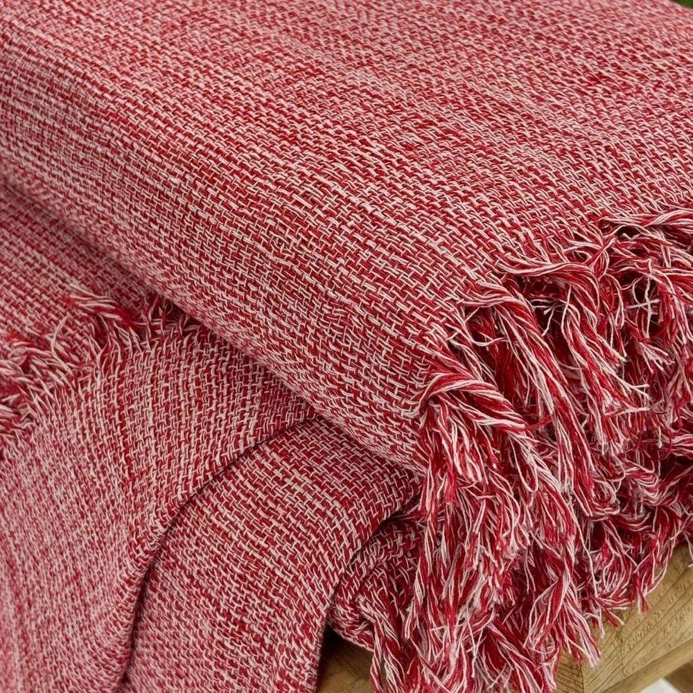 Manta Para Sofá Harmonia 170x 200 Vermelho Mescla - 4