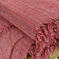 Manta Para Sofá Harmonia 170x 200 Vermelho Mescla - 4