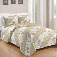 Kit Cobre Leito Casal + 2 Porta-travesseiros Patchwork Siena - 7 - 1