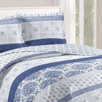 Kit Cobre Leito Casal + 2 Porta-travesseiros Patchwork Siena - 5 - 2