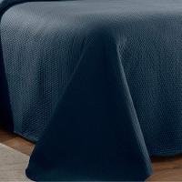 Kit Cobre Leito Casal Dots + 2 Porta Travesseiros Marinho - 3