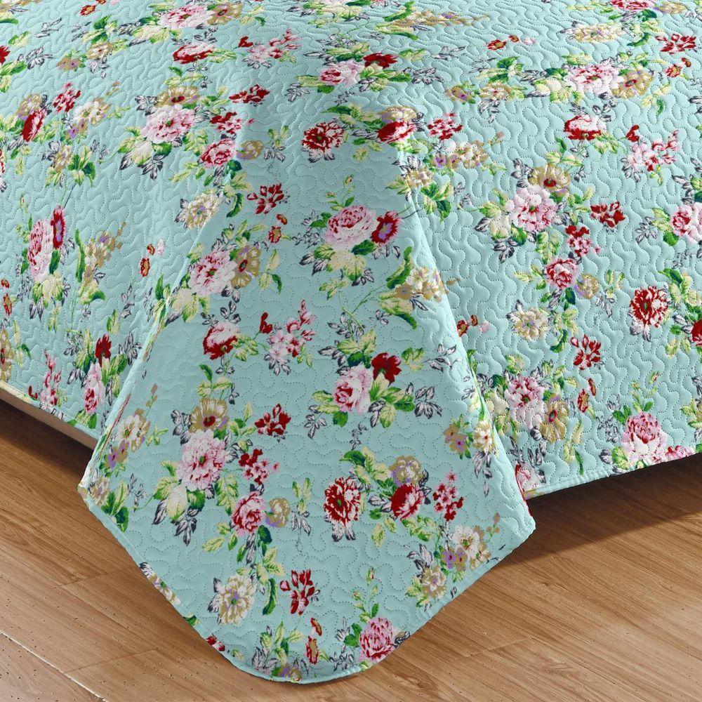 Kit Cobre Leito Casal + 2 Porta-travesseiros Patchwork Napoli - 6 - 3