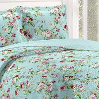 Kit Cobre Leito Casal + 2 Porta-travesseiros Patchwork Napoli - 6 - 2