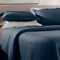 Kit Cobre Leito Queen Dots + 2 Porta Travesseiros Marinho - 2