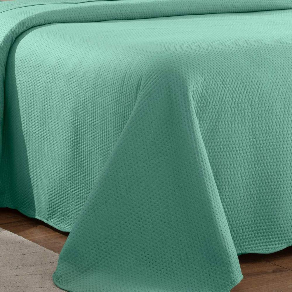 Kit Cobre Leito Casal Dots + 2 Porta Travesseiros Folha - 3