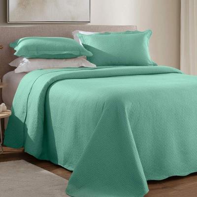 Kit Cobre Leito Casal Dots + 2 Porta Travesseiros Folha