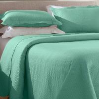 Kit Cobre Leito Casal Dots + 2 Porta Travesseiros Folha - 2